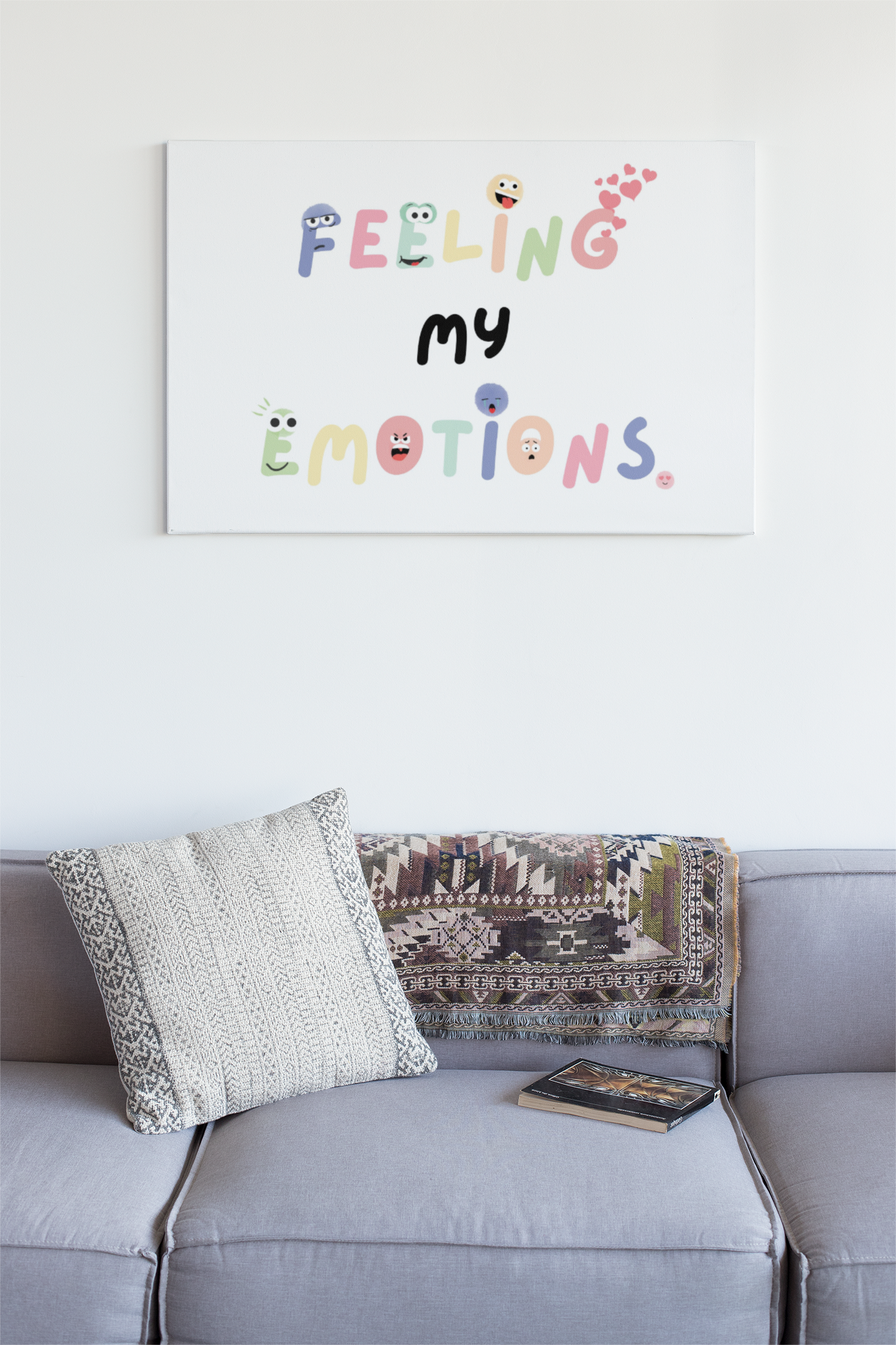 Feeling my Emotions, Fun Poster for your Classroom, Therapy Office Decor and Social-Emotional Learning.